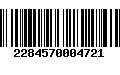 Código de Barras 2284570004721