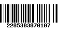 Código de Barras 2285383870107