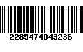 Código de Barras 2285474043236