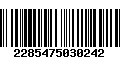 Código de Barras 2285475030242