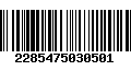 Código de Barras 2285475030501