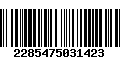 Código de Barras 2285475031423