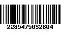 Código de Barras 2285475032604