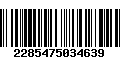 Código de Barras 2285475034639