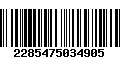 Código de Barras 2285475034905