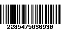 Código de Barras 2285475036930