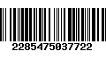 Código de Barras 2285475037722