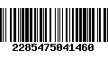 Código de Barras 2285475041460