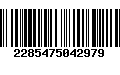 Código de Barras 2285475042979