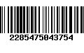 Código de Barras 2285475043754