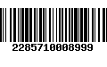 Código de Barras 2285710008999