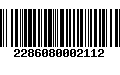 Código de Barras 2286080002112