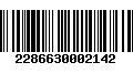 Código de Barras 2286630002142