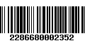 Código de Barras 2286680002352