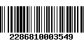 Código de Barras 2286810003549