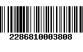 Código de Barras 2286810003808