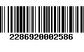 Código de Barras 2286920002586