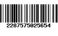 Código de Barras 2287575025654