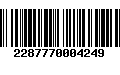 Código de Barras 2287770004249