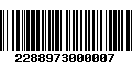 Código de Barras 2288973000007