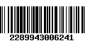 Código de Barras 2289943006241