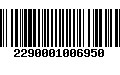 Código de Barras 2290001006950