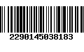 Código de Barras 2290145038183