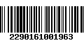 Código de Barras 2290161001963