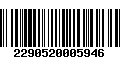 Código de Barras 2290520005946