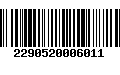 Código de Barras 2290520006011