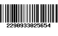 Código de Barras 2290933025654