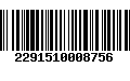 Código de Barras 2291510008756