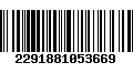 Código de Barras 2291881053669