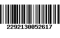 Código de Barras 2292130052617