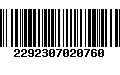 Código de Barras 2292307020760