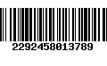 Código de Barras 2292458013789