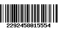 Código de Barras 2292458015554