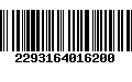 Código de Barras 2293164016200