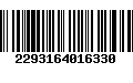 Código de Barras 2293164016330