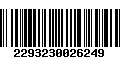 Código de Barras 2293230026249