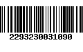 Código de Barras 2293230031090