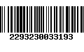 Código de Barras 2293230033193