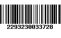 Código de Barras 2293230033728