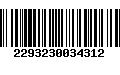 Código de Barras 2293230034312