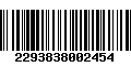 Código de Barras 2293838002454