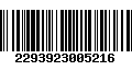 Código de Barras 2293923005216