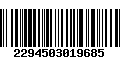 Código de Barras 2294503019685