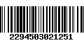 Código de Barras 2294503021251