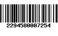 Código de Barras 2294580007254