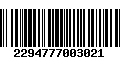 Código de Barras 2294777003021